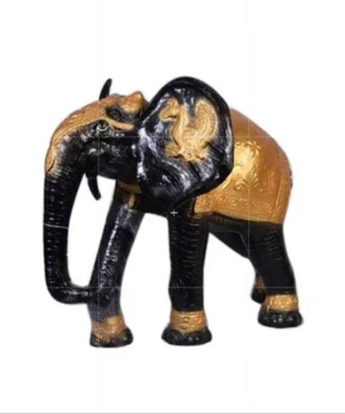 Elephant Fiber Statue